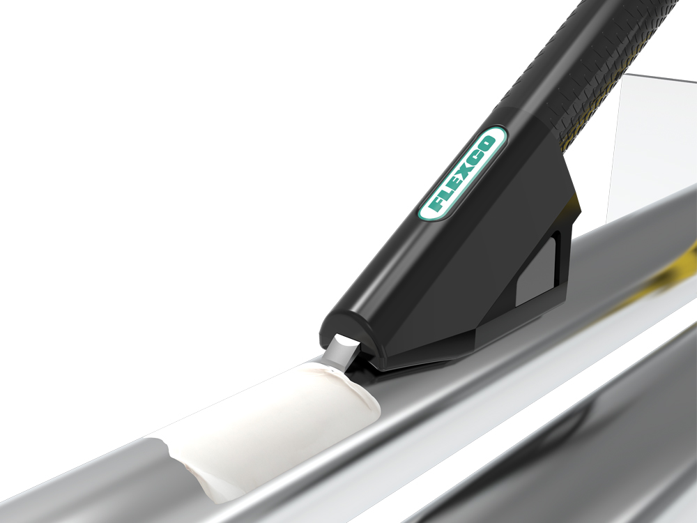 Flexco Roller Conveyor Scraper Tool RCST In Use